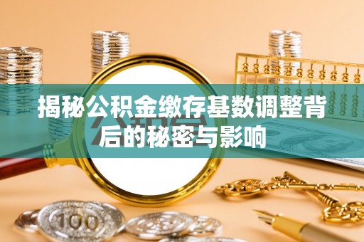 阜阳揭秘公积金缴存基数调整背后的秘密与影响