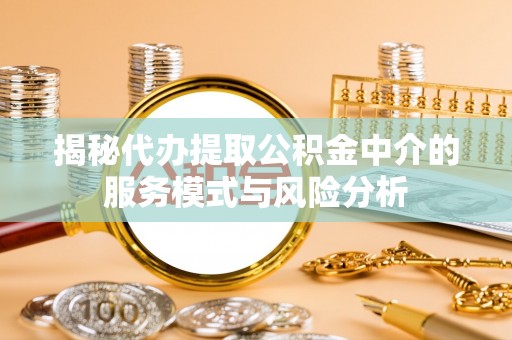 阜阳揭秘代办提取公积金中介的服务模式与风险分析