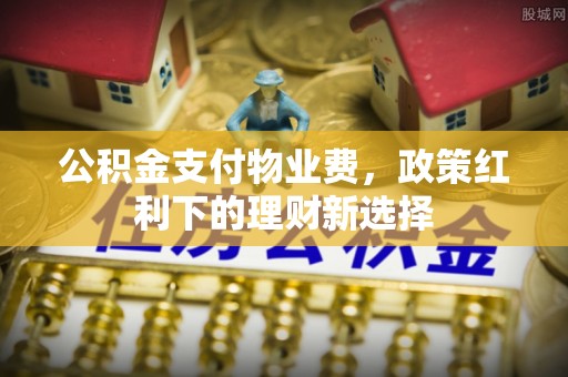 阜阳公积金支付物业费，政策红利下的理财新选择