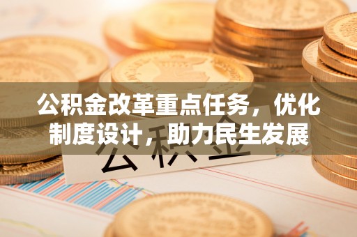 阜阳公积金改革重点任务，优化制度设计，助力民生发展