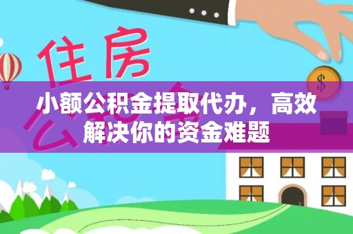 阜阳小额公积金提取代办，高效解决你的资金难题