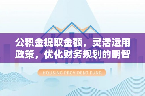阜阳公积金提取金额，灵活运用政策，优化财务规划的明智选择