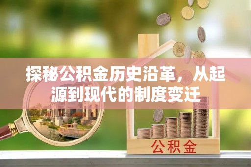 阜阳探秘公积金历史沿革，从起源到现代的制度变迁