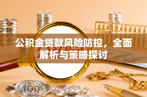 阜阳公积金贷款风险防控，全面解析与策略探讨