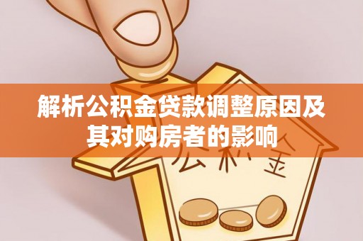 阜阳解析公积金贷款调整原因及其对购房者的影响