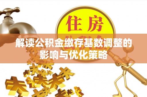 阜阳解读公积金缴存基数调整的影响与优化策略