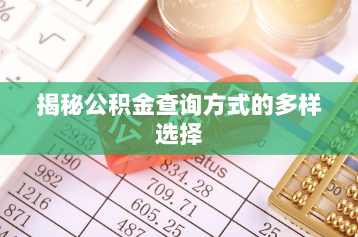 阜阳揭秘公积金查询方式的多样选择