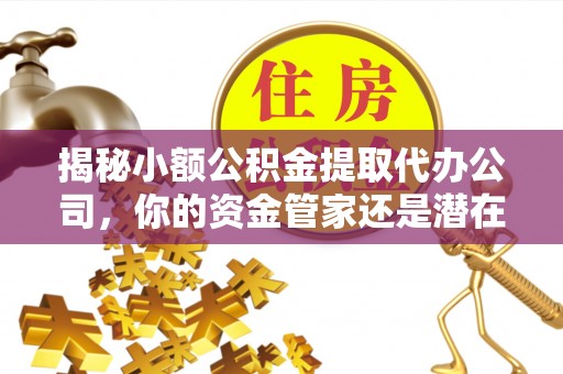 阜阳揭秘小额公积金提取代办公司，你的资金管家还是潜在风险？