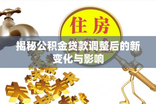 阜阳揭秘公积金贷款调整后的新变化与影响