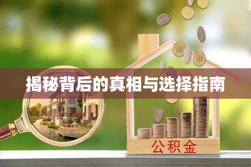 阜阳揭秘背后的真相与选择指南