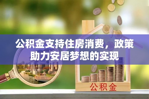 阜阳公积金支持住房消费，政策助力安居梦想的实现