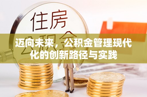 阜阳迈向未来，公积金管理现代化的创新路径与实践
