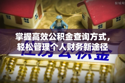 阜阳掌握高效公积金查询方式，轻松管理个人财务新途径