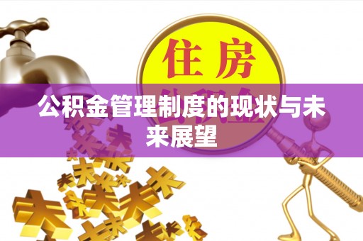 阜阳公积金管理制度的现状与未来展望