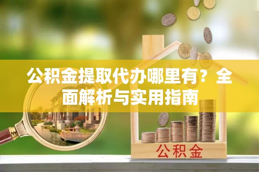 阜阳公积金提取代办哪里有？全面解析与实用指南