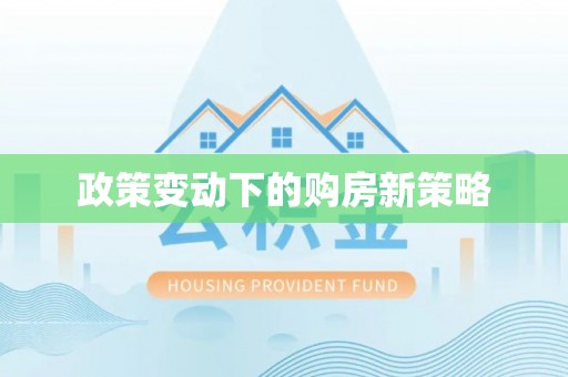 阜阳政策变动下的购房新策略
